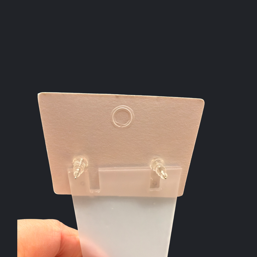 BLACK AND CLEAR RHINESTONE EARRINGS