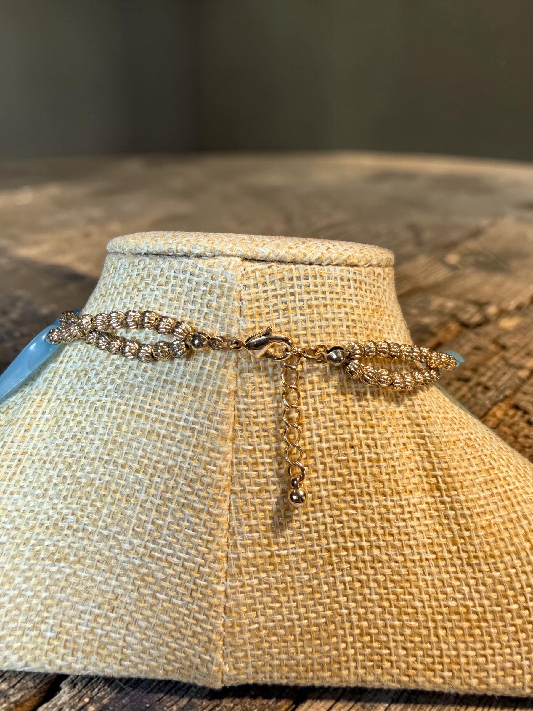 BLUE BEAD NECKLACE