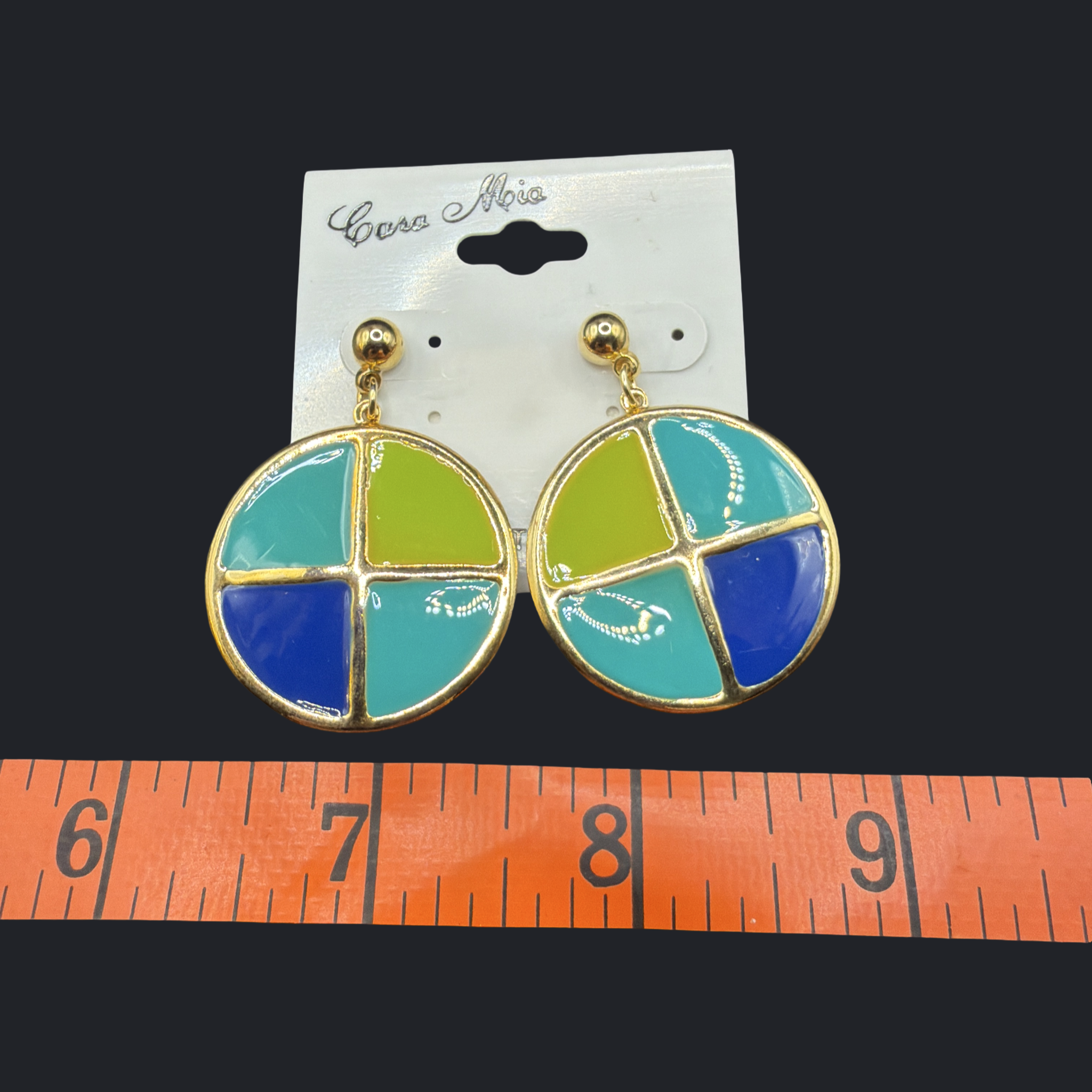 CARA MIA BICYCLE WHEEL EARRINGS