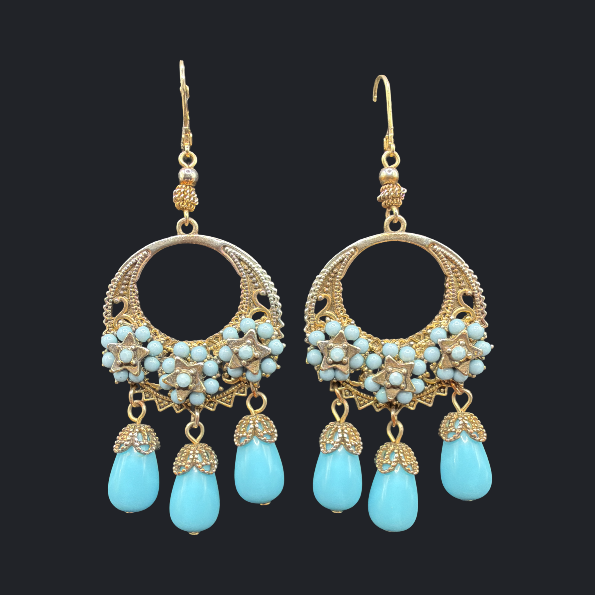 LOTUS CHANDELIER EARRINGS