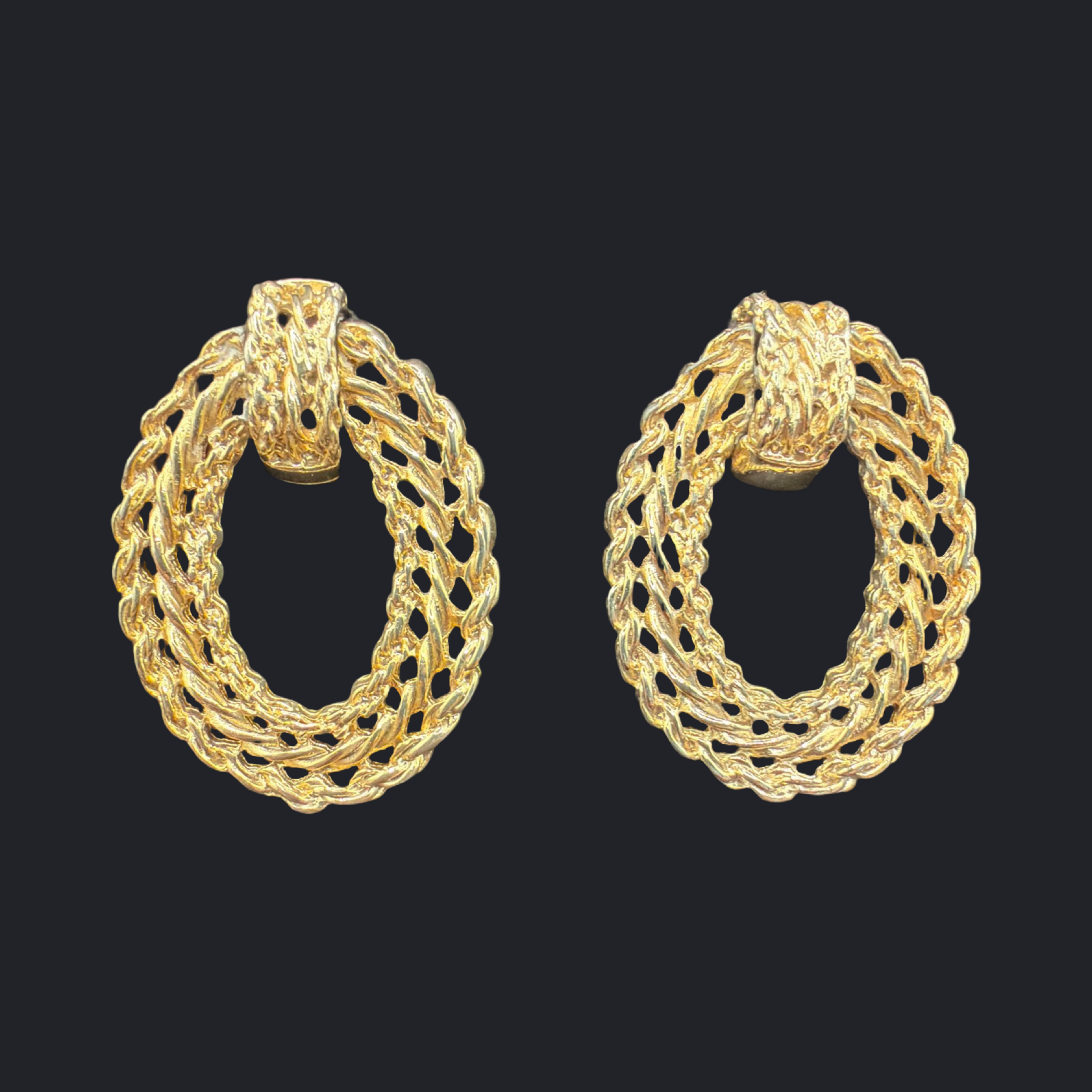 ROPE DESIGN EARRINGS