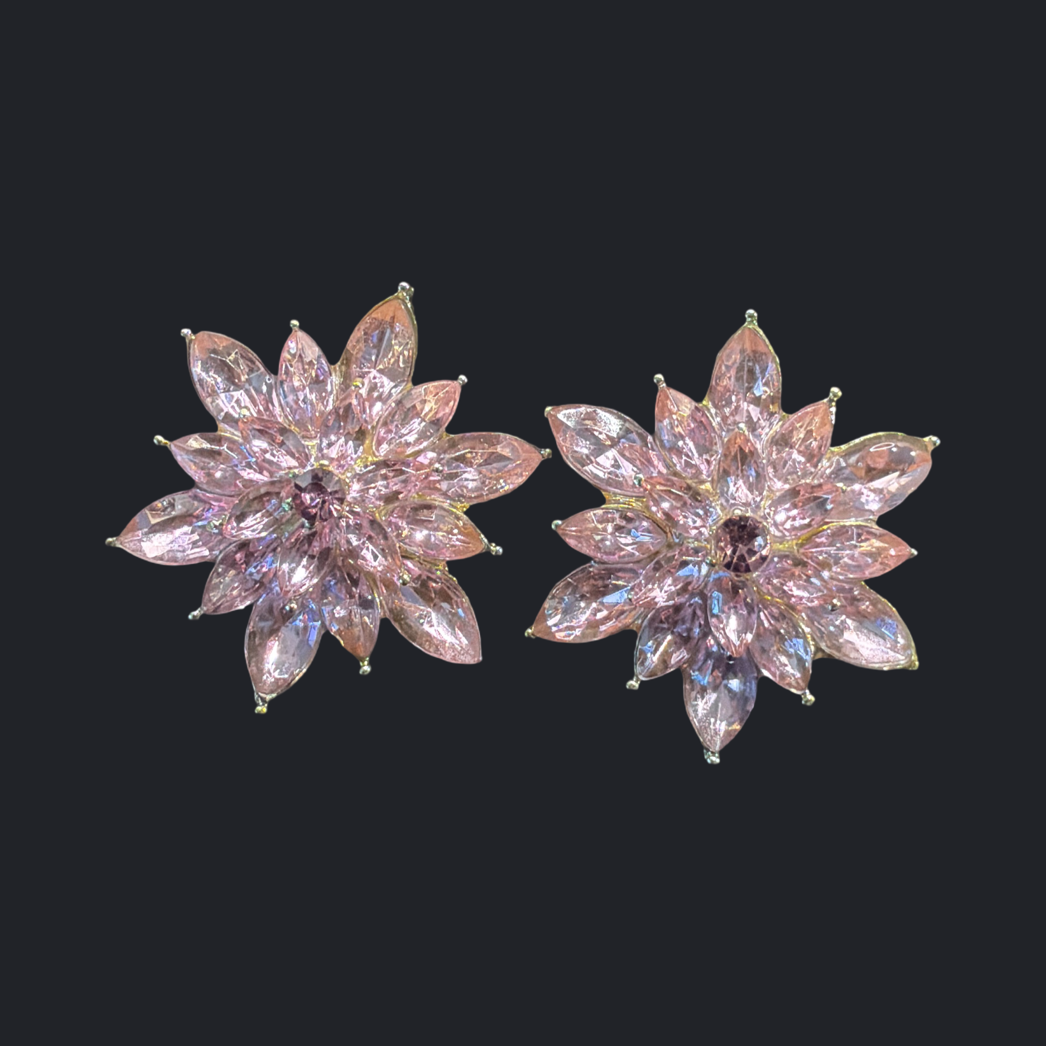 PURPLE STAR BURST EARRINGS