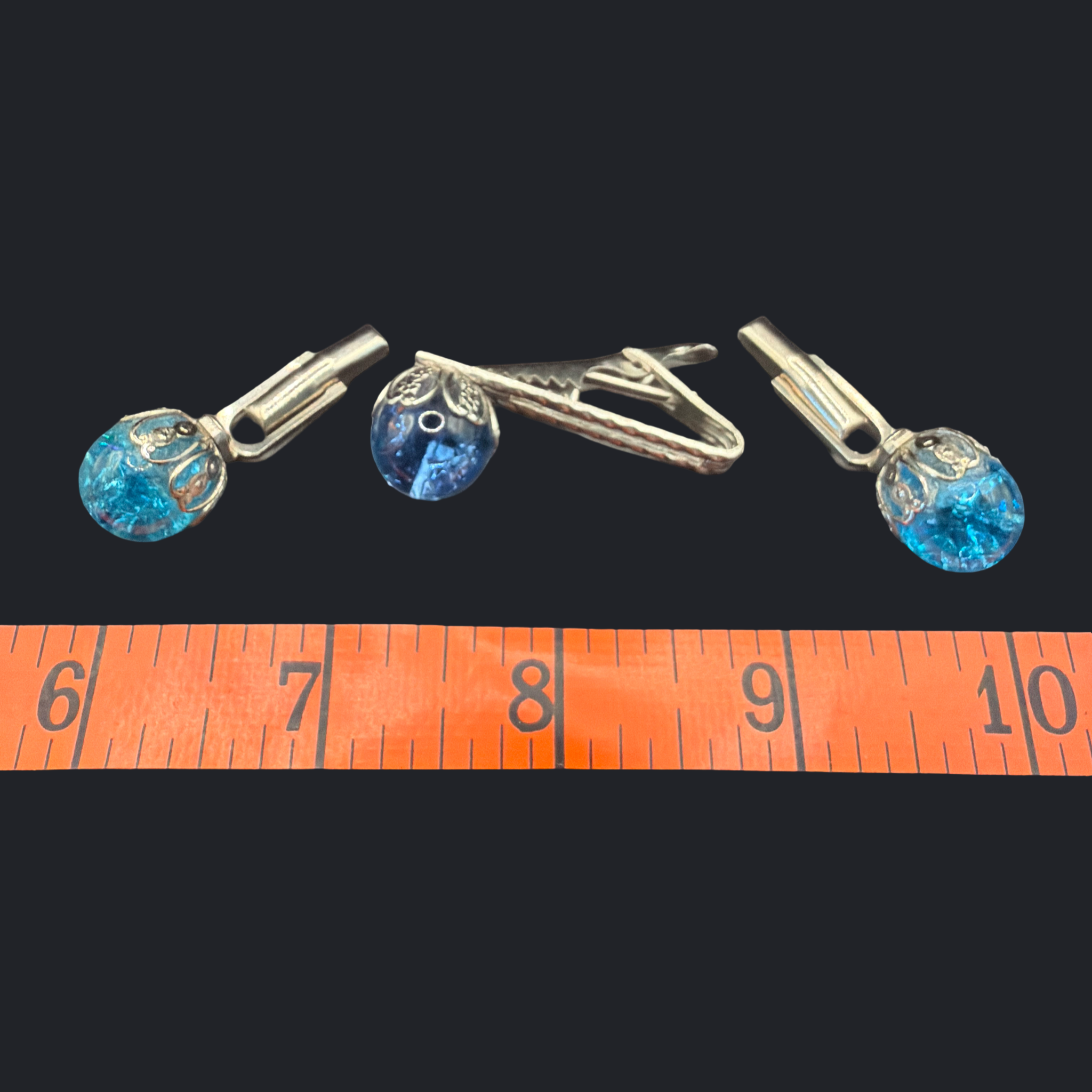VINTAGE TIE TACK AND CUFF LINK SET