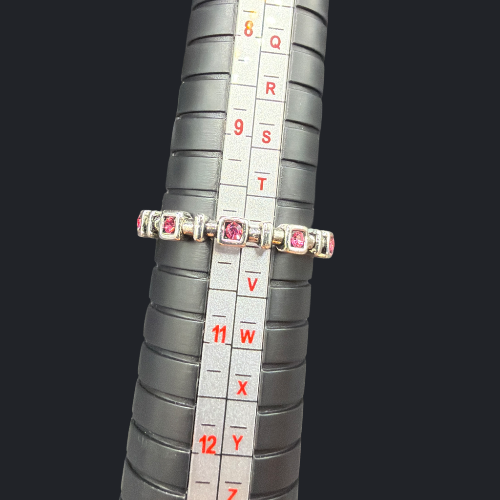 PINK RHINESTONE RING