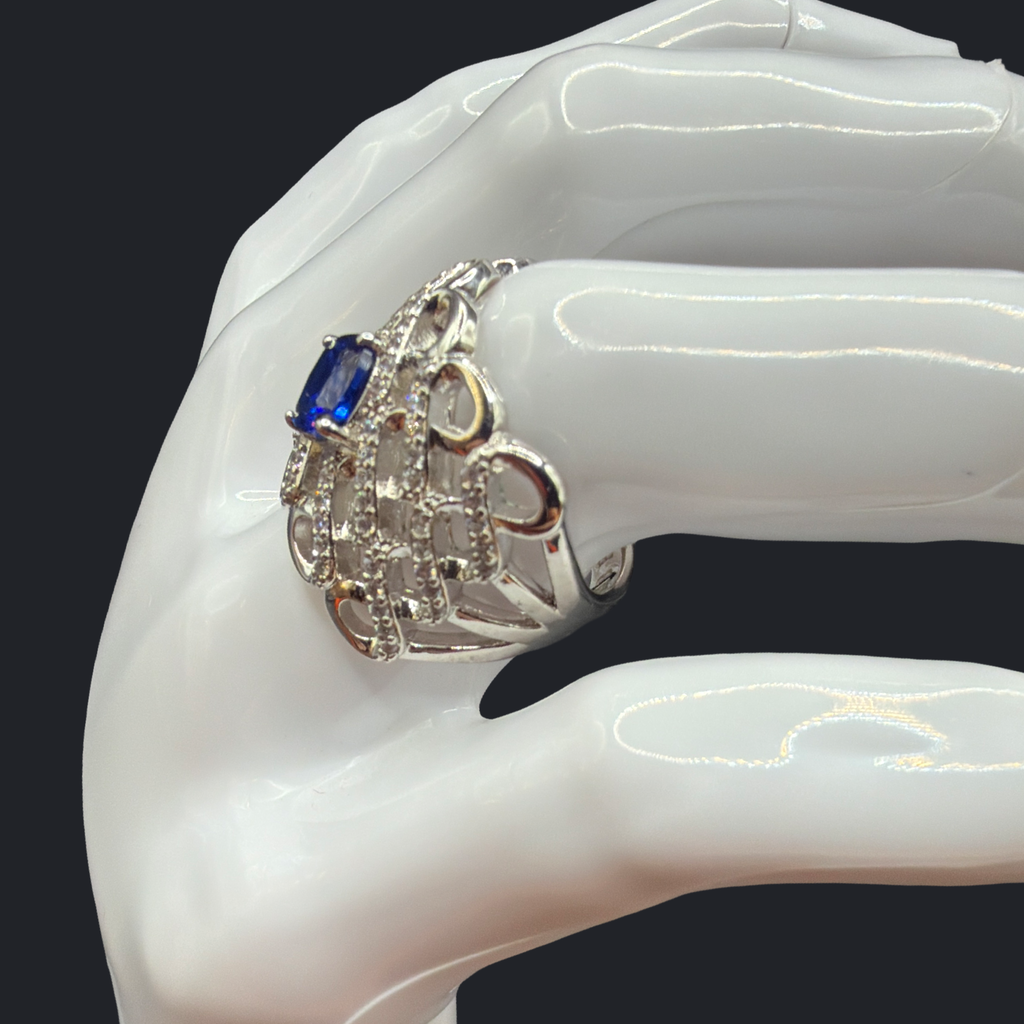 COSTUME BLUE STONE RING