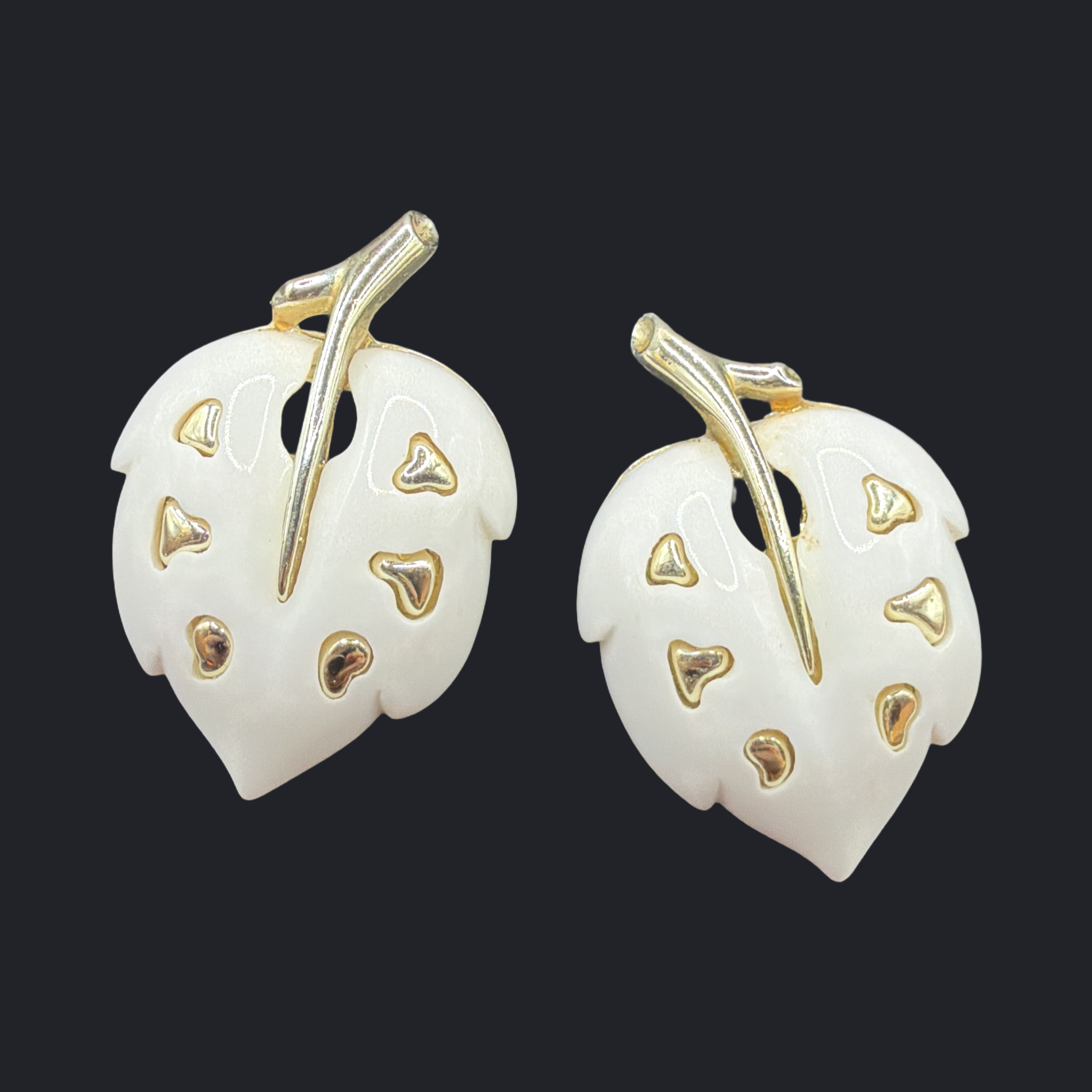SARAH COVENTRY WHITE VELVET EARRINGS