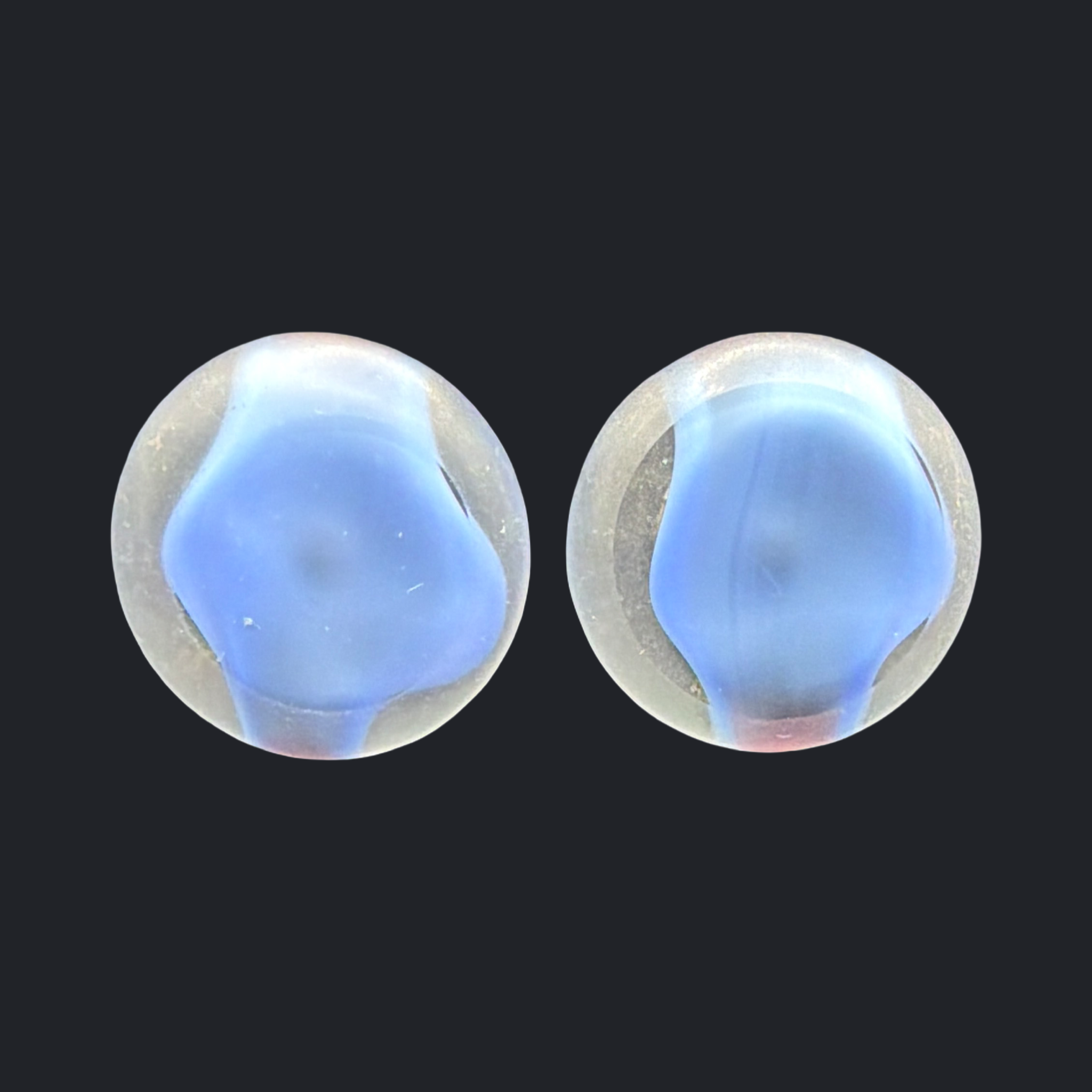 VINTAGE WEST GERMAN GLASS EARRINGS