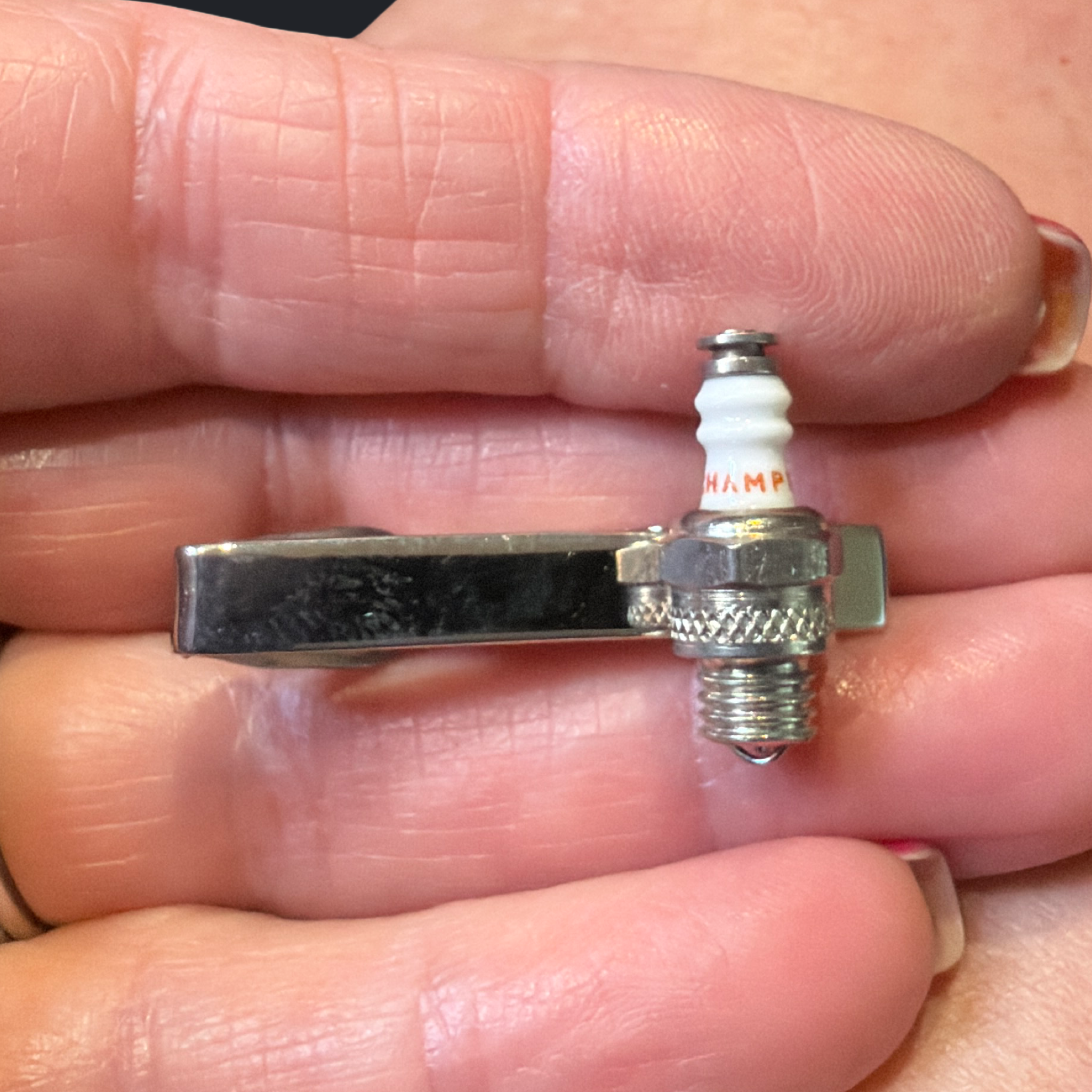 SPARK PLUG TIE CLIP