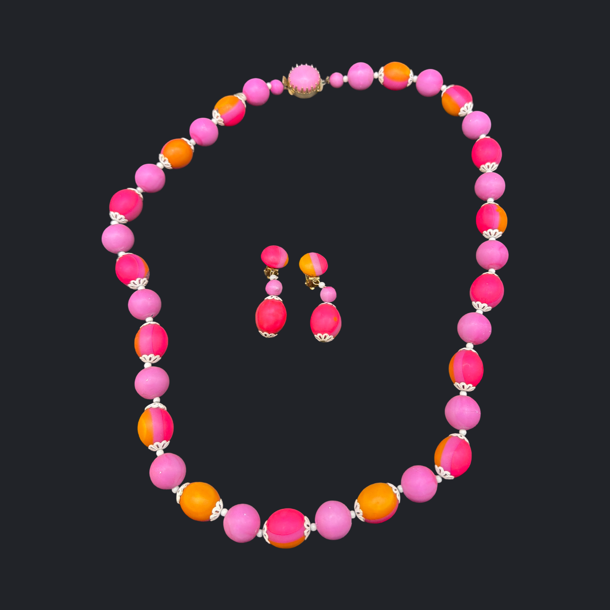 NEON WONDER  HONG KONG NECKLACE & EARRINGS