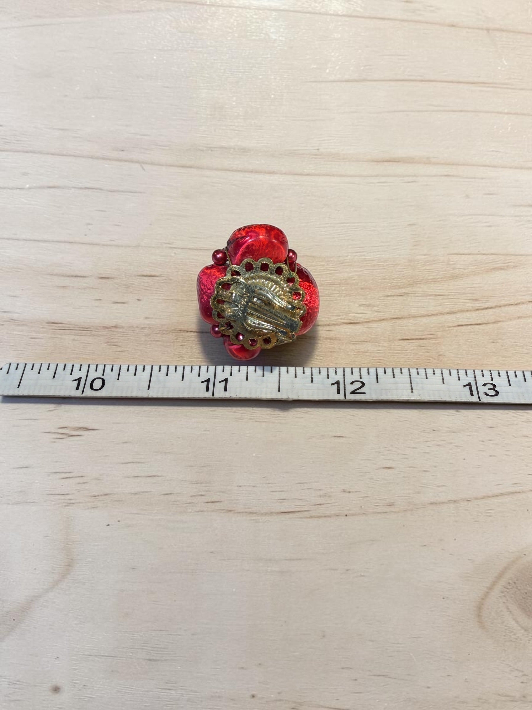 RED JAPANESE EARRINGS
