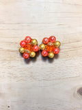 JAPANESE PINK BEADED EARRINGS