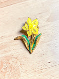 YELLOW FLORAL BROOCH