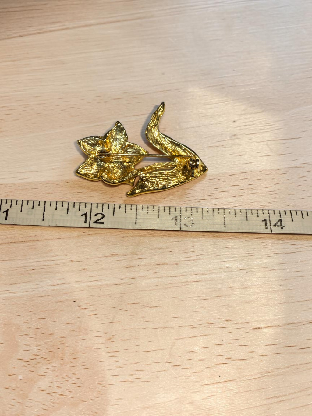 YELLOW FLORAL BROOCH