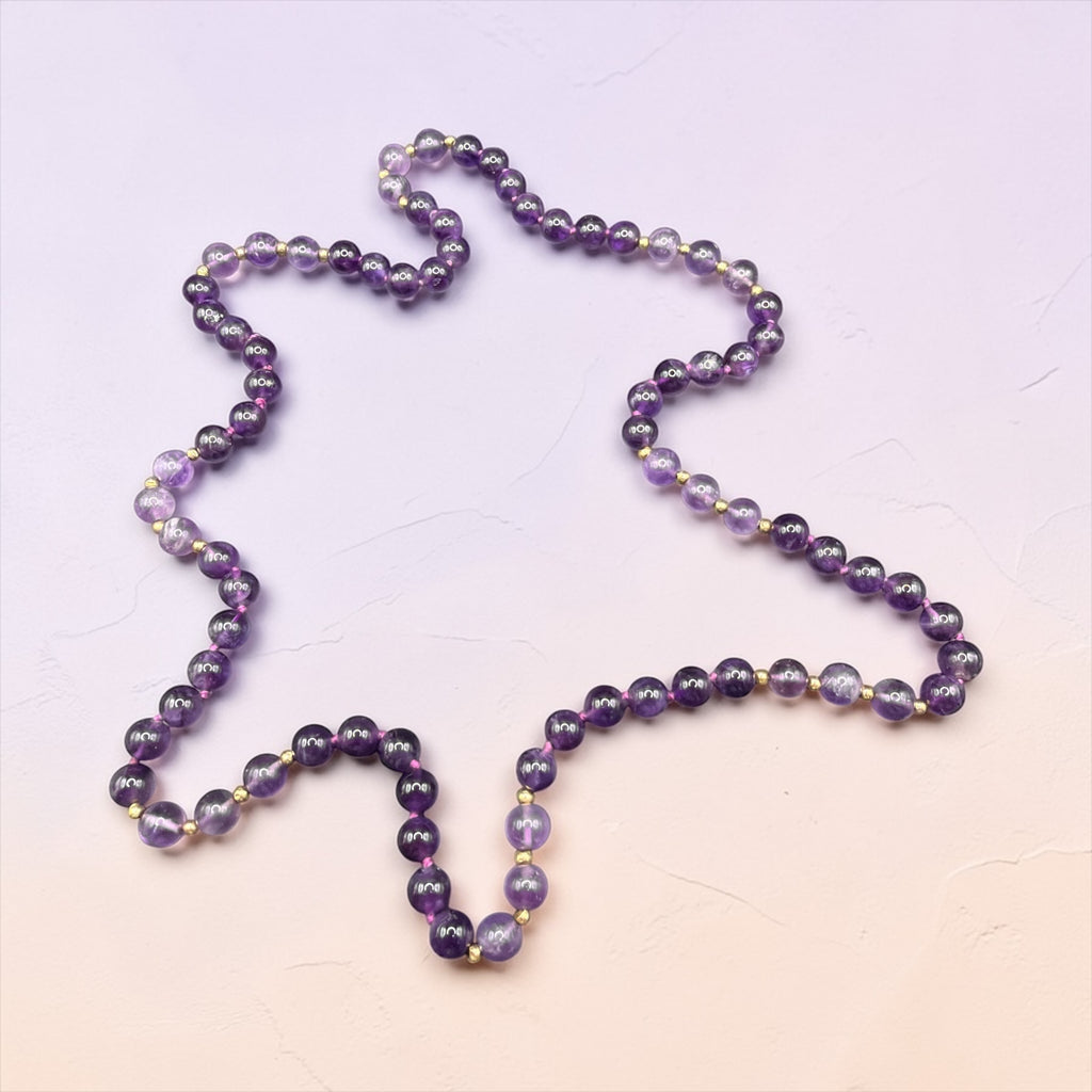 AMETHYST BEADS NECKLACE