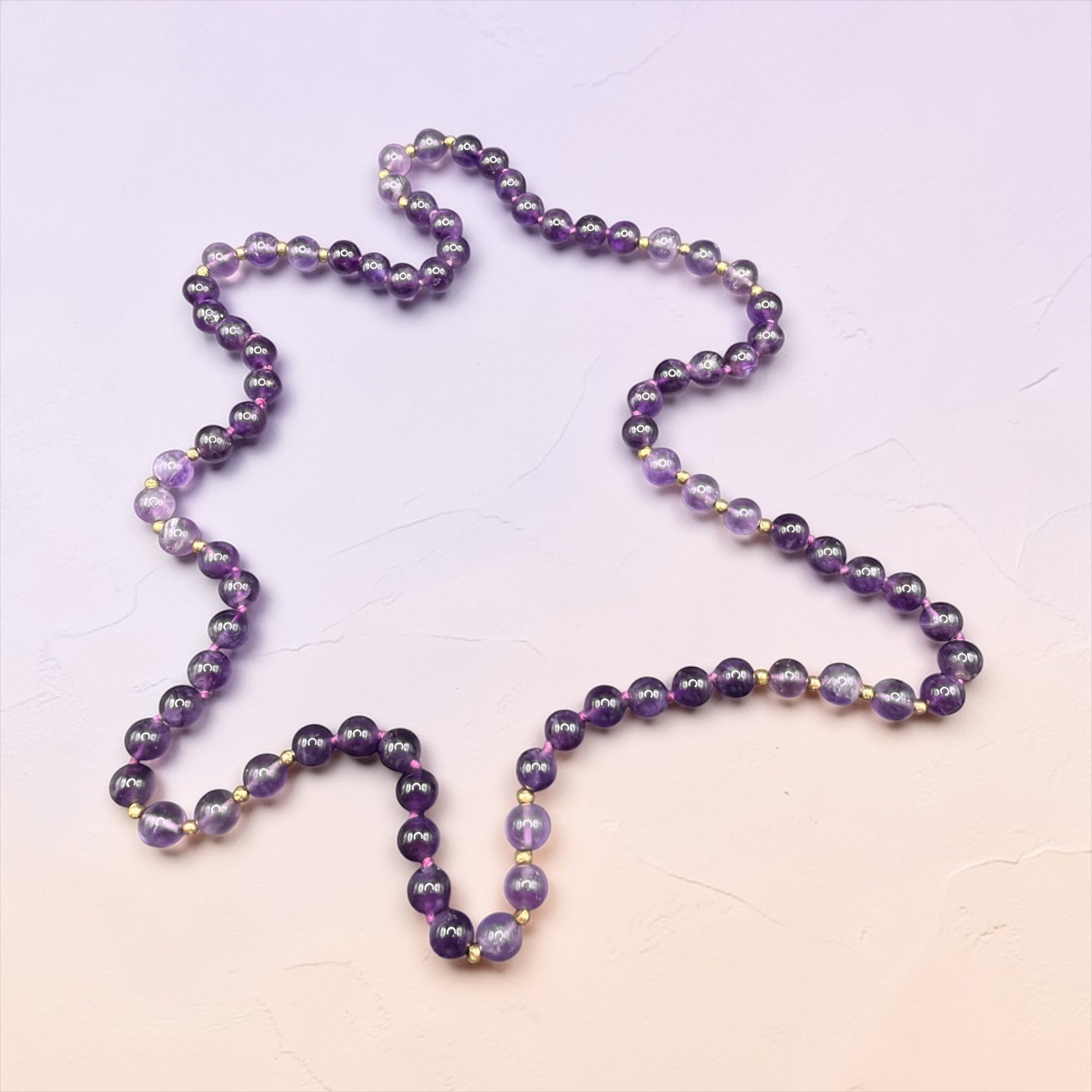 AMETHYST BEADS NECKLACE