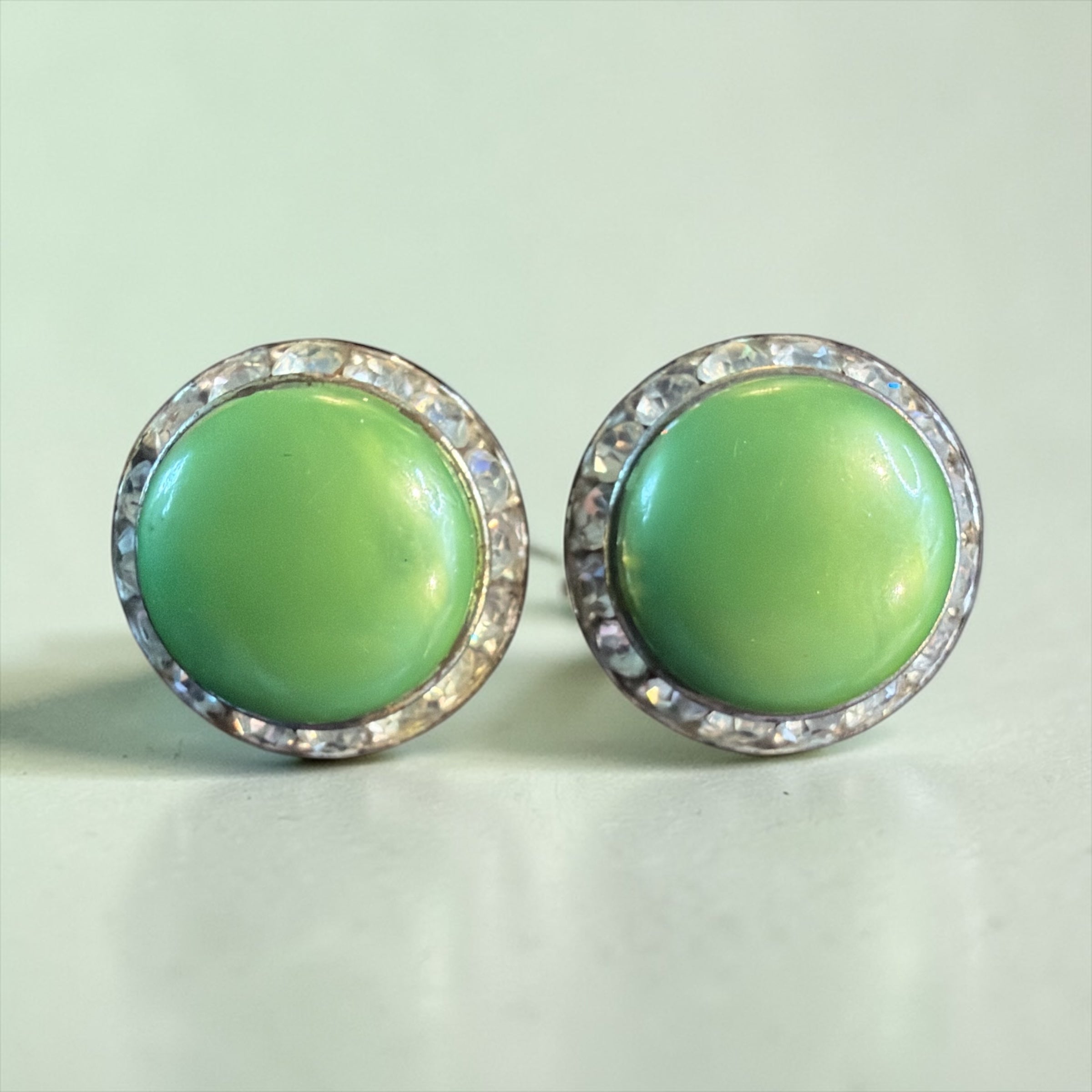 VINTAGE GREEN EARRINGS