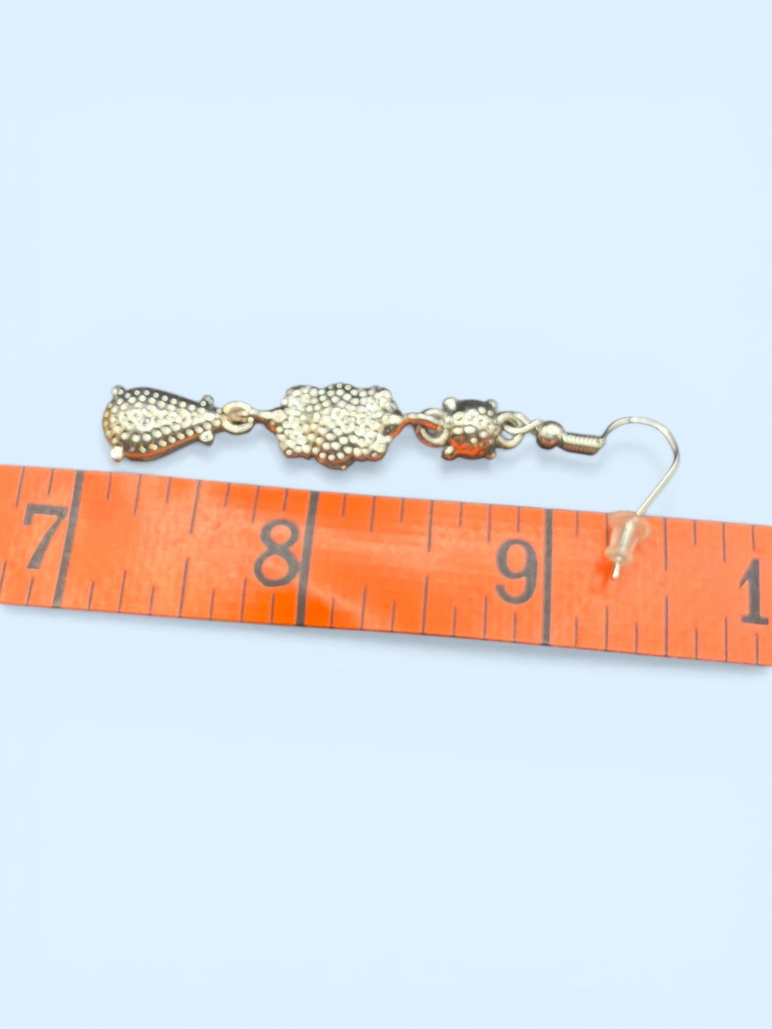 LIGHT BLUE DANGLE EARRINGS