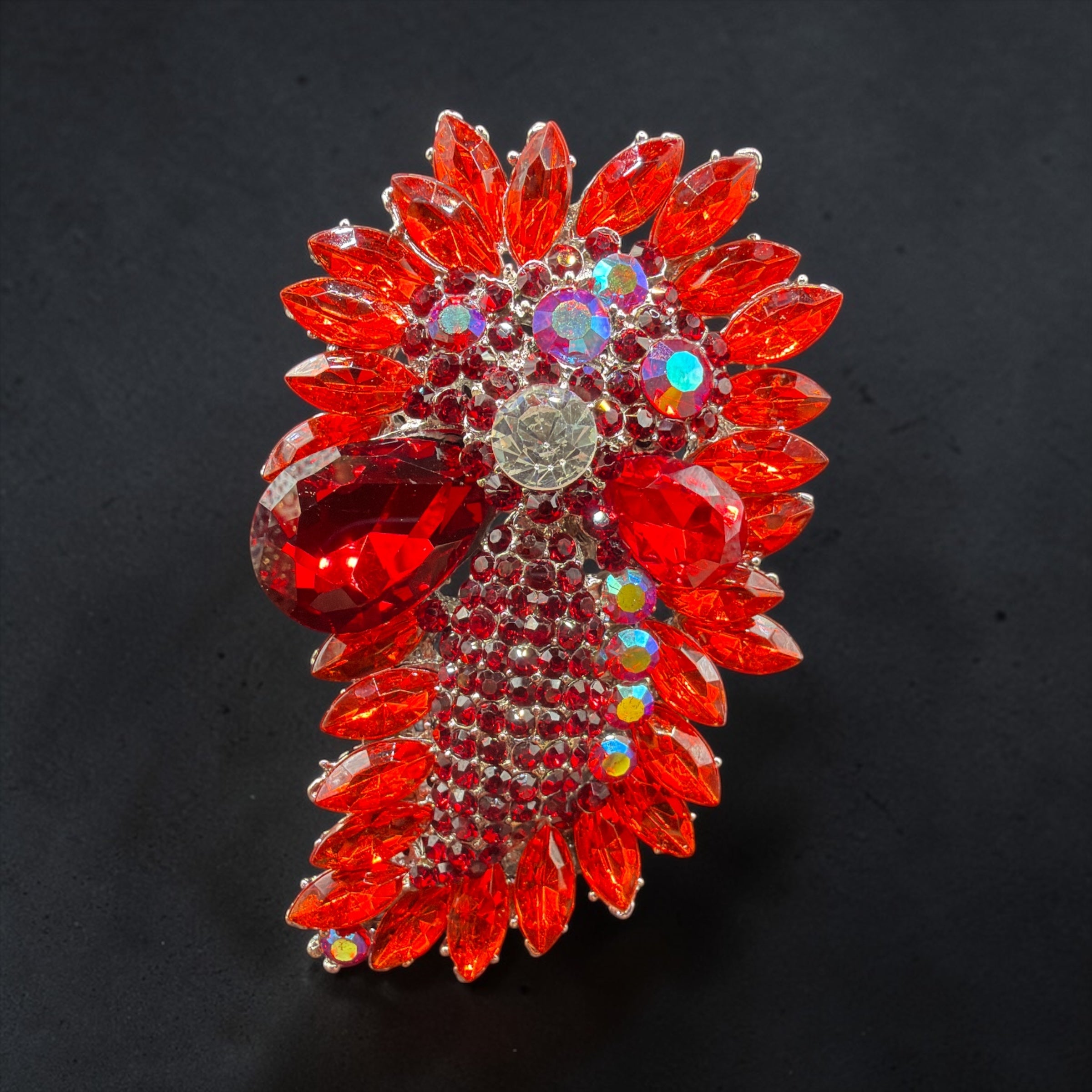 ENORMOUS ON FIRE BROOCH