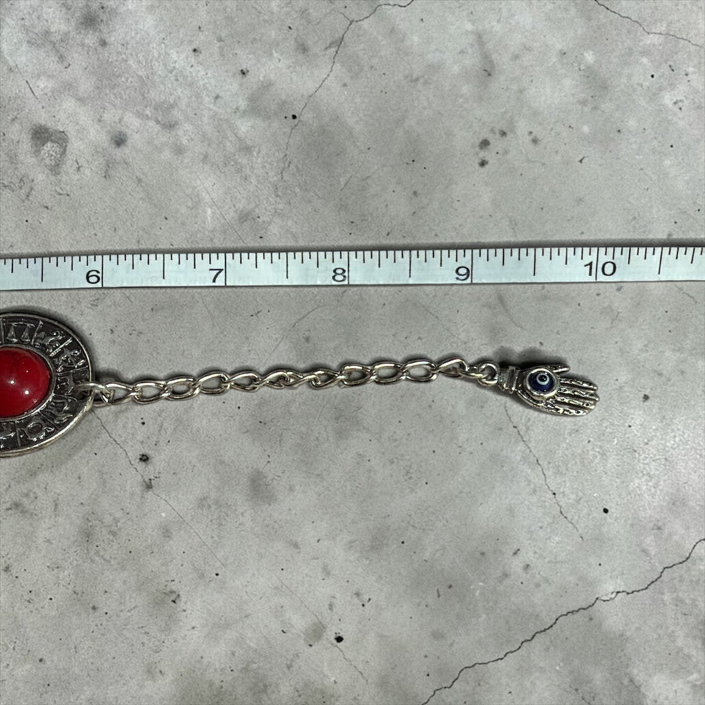 RED CABOCHON BRACELET