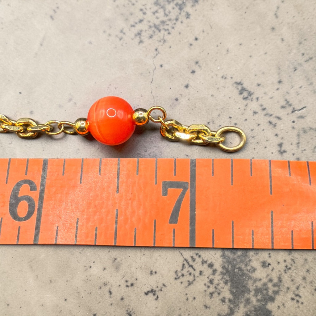 ORANGE BEADS BRACELET
